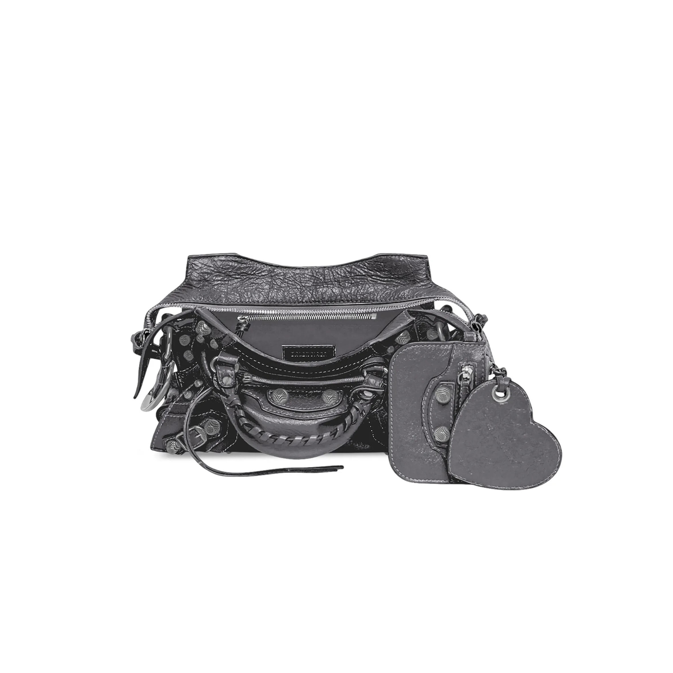 Ba1en*iaga small neo cagole city in grey 700940210b01404 (25.9*17.8*11.4cm)